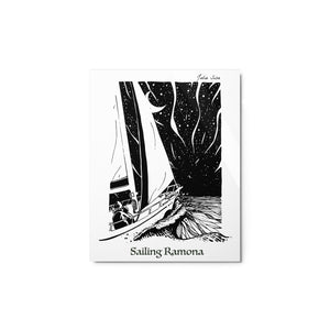 Sailing Ramona Metal print