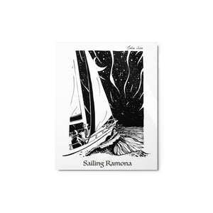 Sailing Ramona Metal prints
