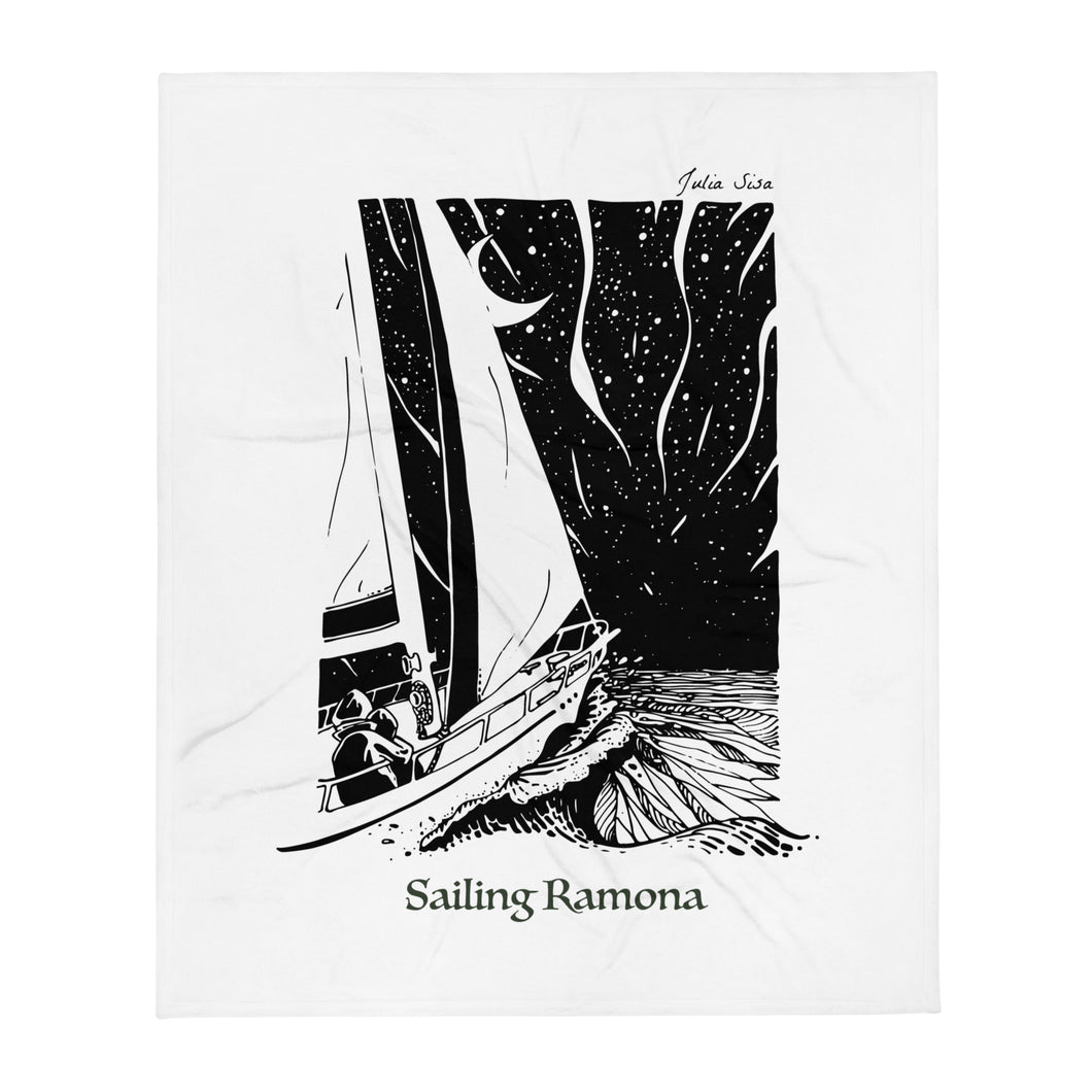 Sailing Ramona Throw Blanket