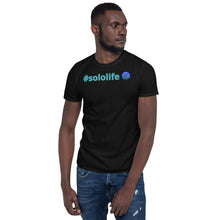 Load image into Gallery viewer, Short-Sleeve Unisex T-Shirt (Black/White) - #sololife
