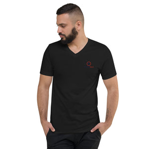 Unisex Short Sleeve V-Neck T-Shirt - #istayedathome