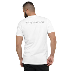 Unisex Short Sleeve V-Neck T-Shirt - #istayedathome